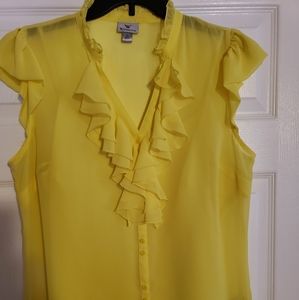 Bright yellow shirt from Worthington size Large